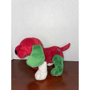 Ganz Webkinz Jolly Holiday Puppy Plush Red Green White NO CODE RARE